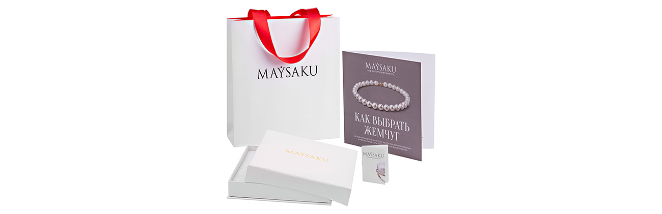 Подарочная упаковка для изделия Ожерелье из жемчуга MAYSAKU-45